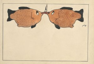 Untitled (Two Fish, a Hook, a Worm). 1901