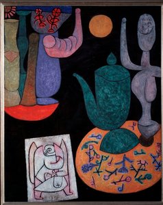 Still Life on Black Background by Paul Klee