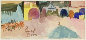 Street Cafe in Tunis by Paul Klee
