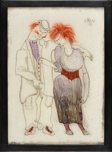 Verkommenes Paar, 1905 by Paul Klee