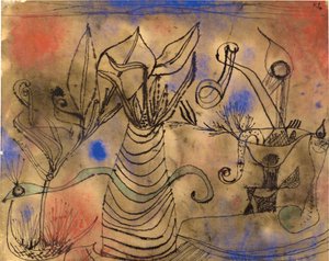 With the Snake, 1924 by Paul Klee
