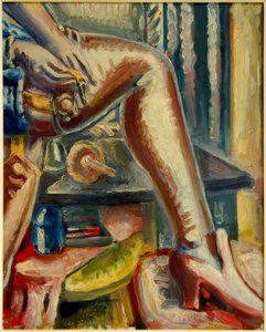Leg with Pink Stocking