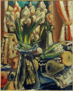 Still Life with Iris Bouquet by Paul Kleinschmidt
