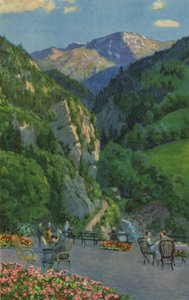 Passugg, Kurhaus Garden Terrace by Paul Kutscha