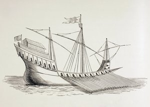 16th Century Galley by Paul Lacroix