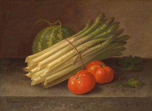 Asparagus, Tomatoes, and a Squash by Paul Lacroix