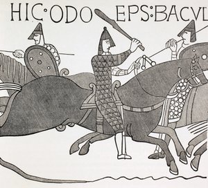 Bishop Edues Encouraging Soldiers at the Battle of Hastings (after a detail in the Bayeux Tapestry) by Paul Lacroix