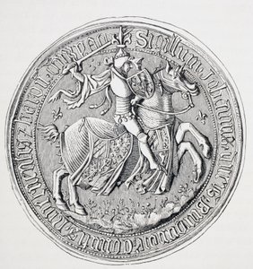 Seal of Jean II, Duke of Burgundy, Count of Nevers and Baron of Donzy by Paul Lacroix