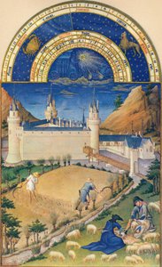 July - the Château at Poitiers by Paul Limbourg