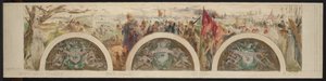 Sketch for the entrance hall of the Hôtel de Ville: Paris and the High Epochs; The Gallo-Franco period by Paul Louis Delance