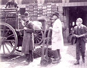 Unloading at Billingsgate Market by Paul Martin