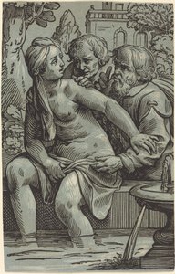Susanna and the Elders by Paul Maupin, after Jacques Stella