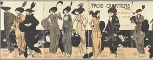 Aux Trois Quartiers Paris, Winter Fashions 6 October 1913