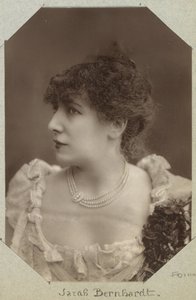 Portrait of Sarah Bernhardt, actress by Paul Nadar