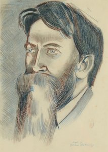 Head of Gordon Bottomley by Paul Nash