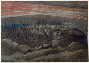 Sanctuary Wood, from British Artists at the Front, Continuation of The Western Front, Part Three, Paul Nash