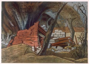 Shell Bursting, from British Artists at the Front, Continuation of The Western Front, Part Three