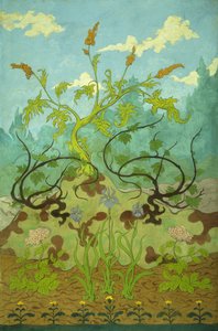 Goldenrod and Mauve Irises by Paul Elie Ranson