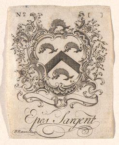 Book Plate of Epes Sargent by Paul Revere