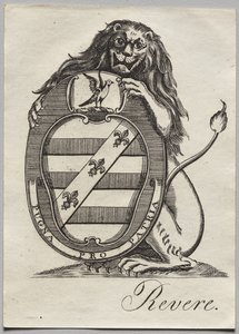 Bookplate: Coat of Arms by Paul Revere II