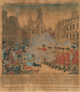 The Boston Massacre by Paul Revere, after Henry Pelham