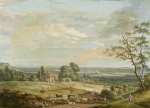 A Distant View of Maidstone, from Lower Bell Inn, Boxley Hill by Paul Sandby