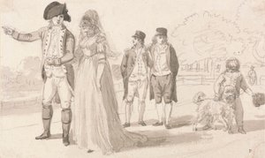 A Family in Hyde Park by Paul Sandby