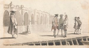 A Group of Men on Westminster Pier