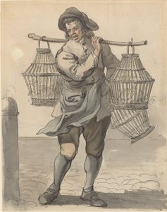 A Poultry Seller by Paul Sandby