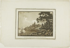 Benton Castle Looking Down the Reach to Milford Haven, from 