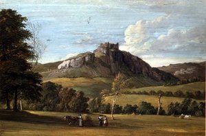 Carregcennin Castle, Carmarthenshire by Paul Sandby
