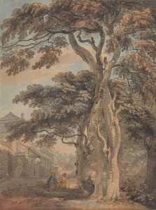 Couple in a Farmyard by Paul Sandby