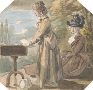 Lady Francis Scott and Lady Elliot by Paul Sandby