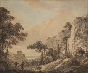 Landscape with Horseman by Paul Sandby