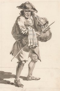 London Cries: A Man with a Bundle, Old Clothes by Paul Sandby