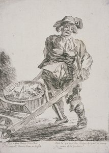 Offal Seller, Cries of London by Paul Sandby