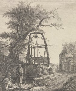 Scottish Beggars Resting near a Well by Paul Sandby