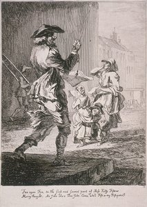 Street entertainers, Cries of London by Paul Sandby