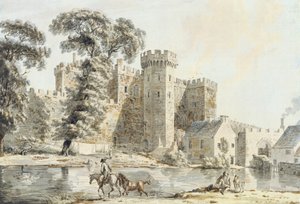 The South Gate of Cardiff Castle by Paul Sandby