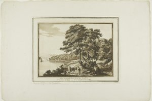View Up Neath River from the House at Briton Ferry in Glamorgan Shire, from Twelve Views in Aquatinta from Drawings taken on the Spot in South Wales by Paul Sandby