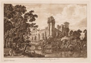Views of Warwick Castle: Part of Warwick Castle from the South East by Paul Sandby