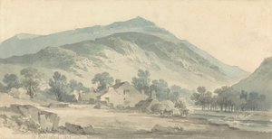 Landscape at Beddgelert, North Wales by Paul Sandby Munn