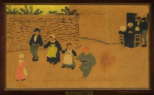 Breton Panel with Children