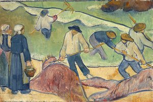 Small Landscape with Tang-Fishermen by Paul Sérusier