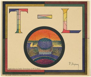 Application of the Chromatic Circle by Mr. Ch. Henry by Paul Signac