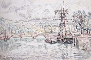 Hennebont by Paul Signac