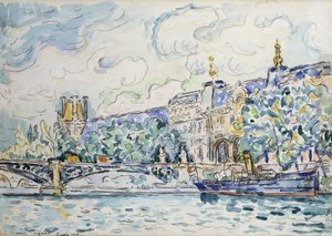 Le Palais du Louvre by Paul Signac