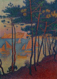 Sails and Pines by Paul Signac