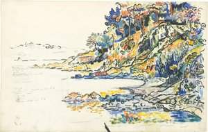 The Calanque at Saint Tropez by Paul Signac