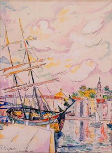 The Port of Saint-Tropez, 1918 by Paul Signac